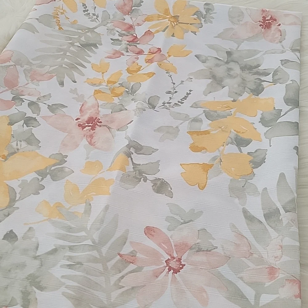 Floral Shower Curtain, like new